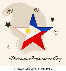 Vector illustration of a Banner for Philippines Independence Day.