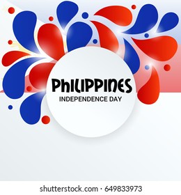 Vector illustration of a Banner for Philippines Independence Day.