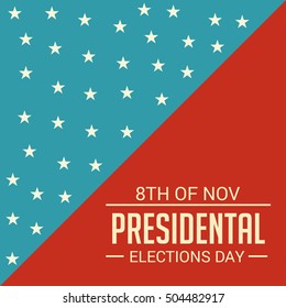 Vector illustration of a Banner or Poster For Election Day.