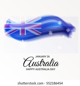 Vector illustration of a Banner or Poster for Happy Australia Day.
