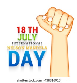 Vector illustration ,banner or poster  for International Nelson Mandela Day.