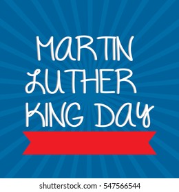 Vector illustration of a Banner or Poster for Martin Luther King Day.