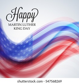 Vector illustration of a Banner or Poster for Martin Luther King Day.