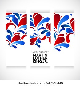 Vector illustration of a Banner or Poster for Martin Luther King Day.