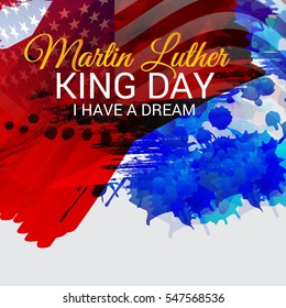 Vector illustration of a Banner or Poster for Martin Luther King Day.