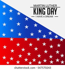 Vector illustration of a Banner or Poster for Martin Luther King Day.