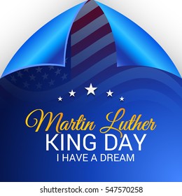 Vector illustration of a Banner or Poster for Martin Luther King Day.