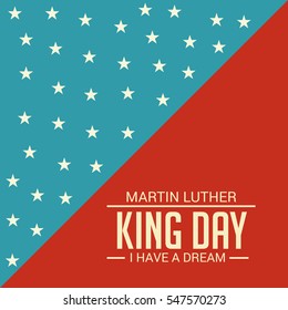 Vector illustration of a Banner or Poster for Martin Luther King Day.