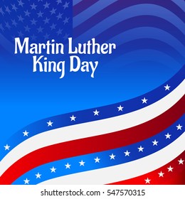 Vector illustration of a Banner or Poster for Martin Luther King Day.