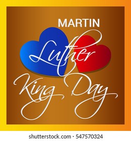 Vector illustration of a Banner or Poster for Martin Luther King Day.