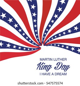 Vector illustration of a Banner or Poster for Martin Luther King Day.