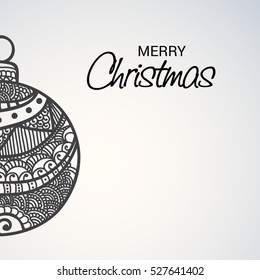 Vector illustration of a Banner or Poster For Merry Christmas.