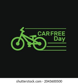 Vector illustration of a Banner or Poster for World Car Free Day