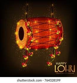 Vector illustration of a Banner for Punjabi Festival of Lohri Celebration.