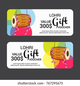 Vector illustration of a Banner for Punjabi Festival of Lohri Celebration.
