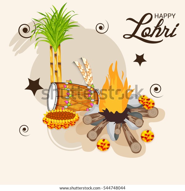 Vector Illustration Banner Punjabi Festival Happy Stock Vector Royalty