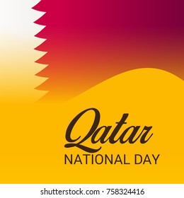 Vector illustration of a Banner for Qatar National Day.