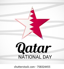 Vector illustration of a Banner for Qatar National Day.