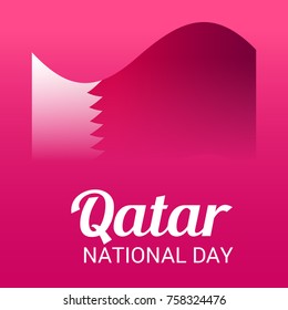 Vector illustration of a Banner for Qatar National Day.