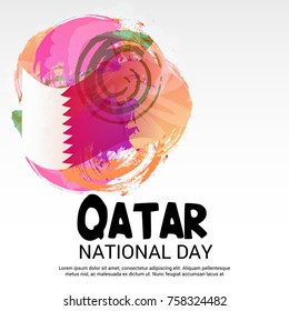 Vector illustration of a Banner for Qatar National Day.
