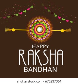 Vector illustration of a Banner for Raksha Bandhan.
