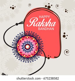 Vector illustration of a Banner for Raksha Bandhan.