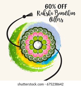 Vector illustration of a Banner for Raksha Bandhan.