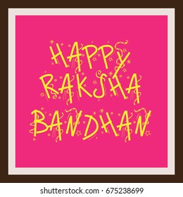 Vector illustration of a Banner for Raksha Bandhan.