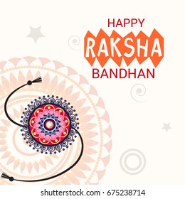 Vector illustration of a Banner for Raksha Bandhan.