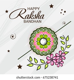 Vector illustration of a Banner for Raksha Bandhan.