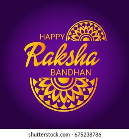 Vector illustration of a Banner for Raksha Bandhan.