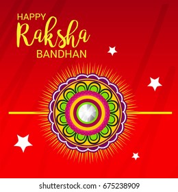 Vector illustration of a Banner for Raksha Bandhan.