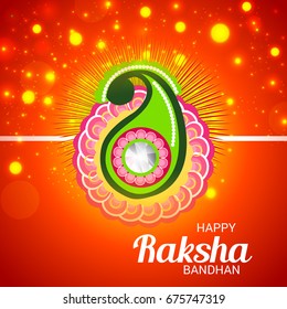 Vector illustration of a Banner for Raksha Bandhan.