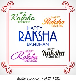 Vector illustration of a Banner for Raksha Bandhan.