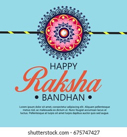 Vector illustration of a Banner for Raksha Bandhan.