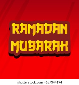 Vector illustration of a Banner for Ramadan Mubarak.