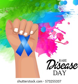 Vector illustration of a Banner for Rare Disease Day.