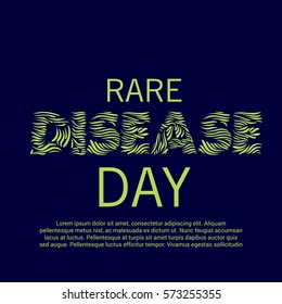 Vector illustration of a Banner for Rare Disease Day.