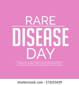 Vector illustration of a Banner for Rare Disease Day.