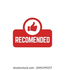 Vector illustration banner recommended vector illustration