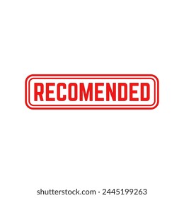 Vector illustration banner recommended vector illustration
