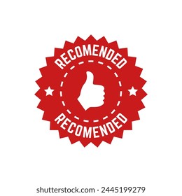Vector illustration banner recommended vector illustration