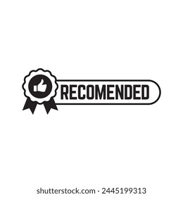 Vector illustration banner recommended vector illustration