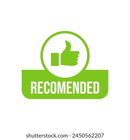 Vector illustration banner recommended vector illustration