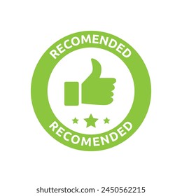 Vector illustration banner recommended vector illustration