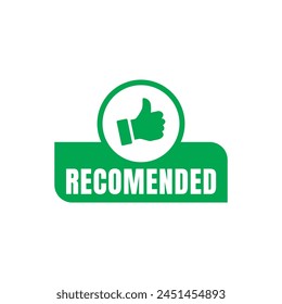 Vector illustration banner recommended vector illustration