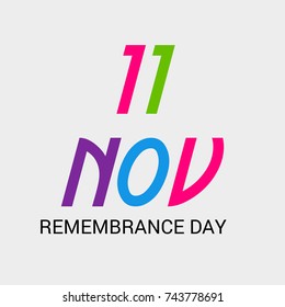 Vector illustration of a Banner for  remembrance day of Canada.