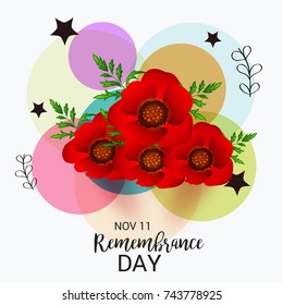 Vector illustration of a Banner for  remembrance day of Canada.