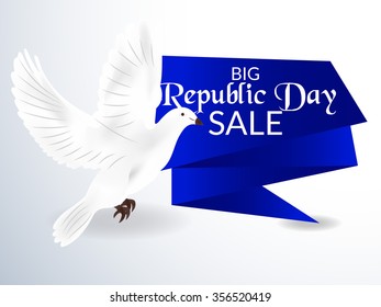 Vector illustration of a Banner for republic day.