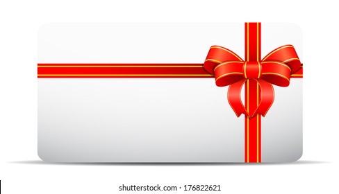 Vector illustration of banner with ribbon. 